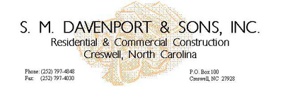 Construction Professional Davenport S M And Sons INC in Creswell NC