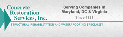 Concrete Restoration Services, Inc. Of Virginia(Used In Va By: Concrete Restoration Services, INC