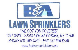 B And A Lawn Sprinklers