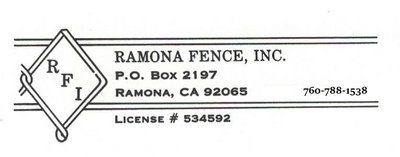 Ramona Fence INC