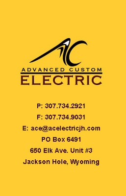 Construction Professional Advanced Custom Electric, Inc. in Jackson WY