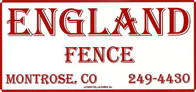 Construction Professional England Fence CO LLC in Montrose CO